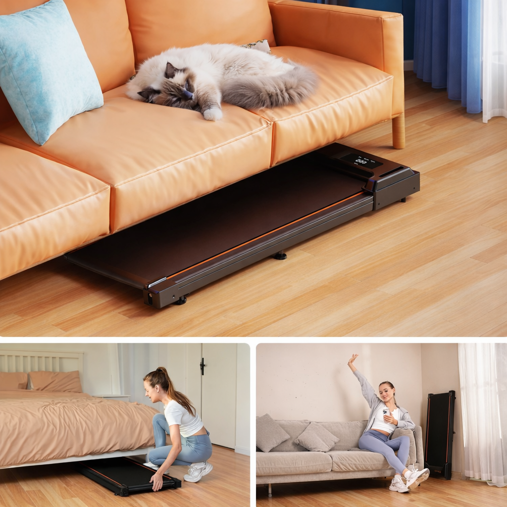 Tapis de Marche Bureau | Pliable | Compact & Antidérapant | Amorti Anti-Chocs