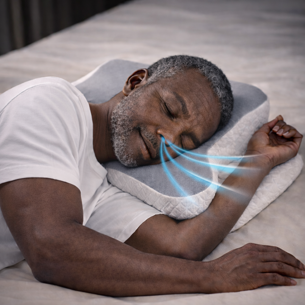 Oreiller Anti-Ronflement & Apnée du Sommeil | Respiration Optimisée | Orthomede™