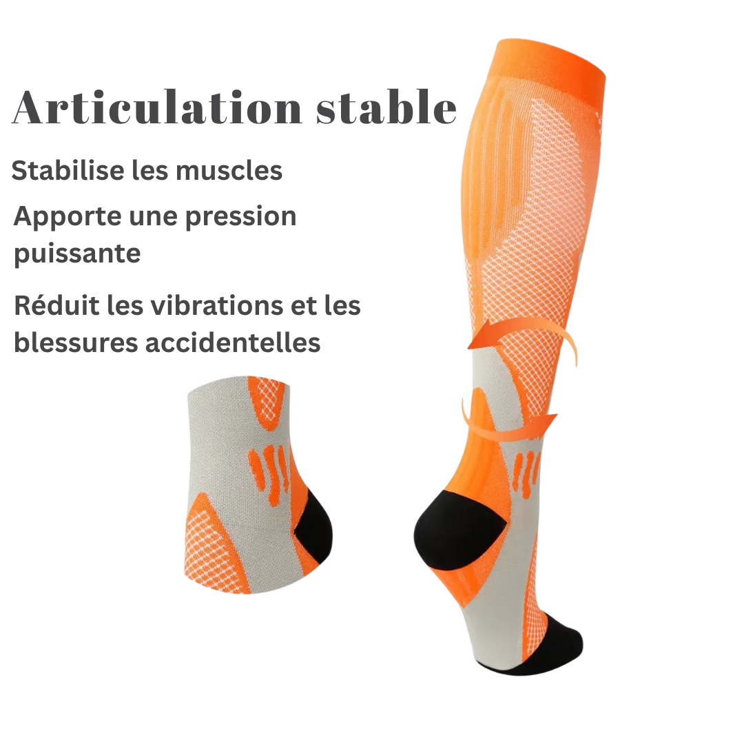 Bas de Compression Graduée (20–30 mmHg)｜Confort & Légèreté pour les Jambes