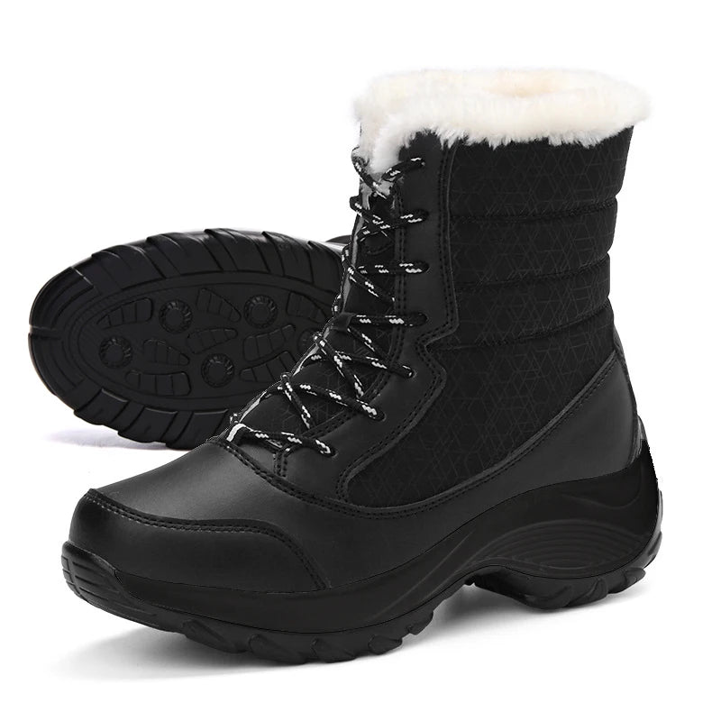 Bottes d'Hiver Ergonomiques｜Imperméables, Doublées & Antidérapantes｜Orthomede
