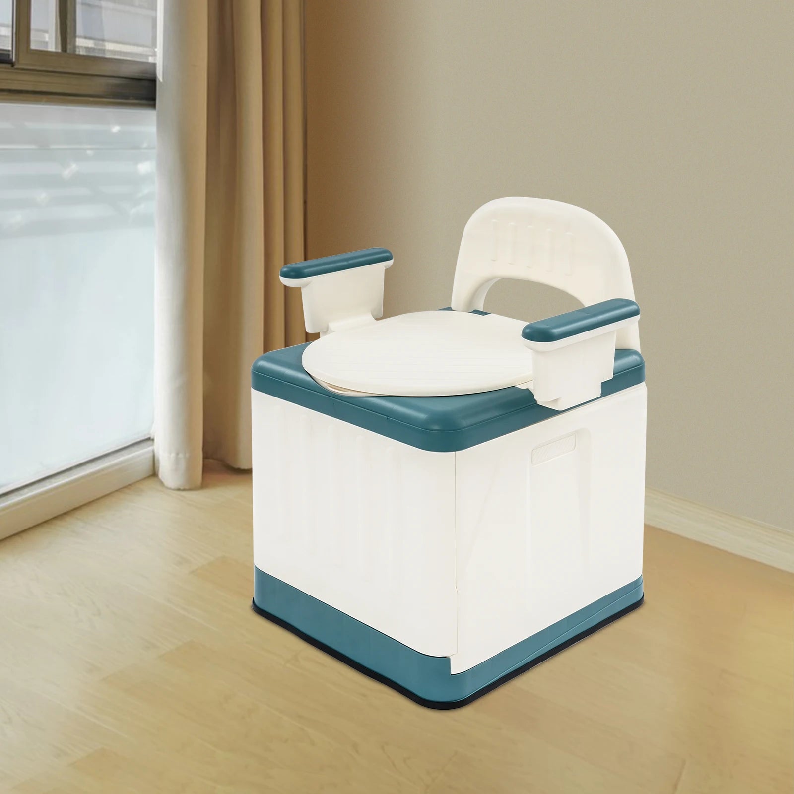 Toilette Portable | Chaise WC Adulte | Capacité 150 kg | 39,5 × 41 cm