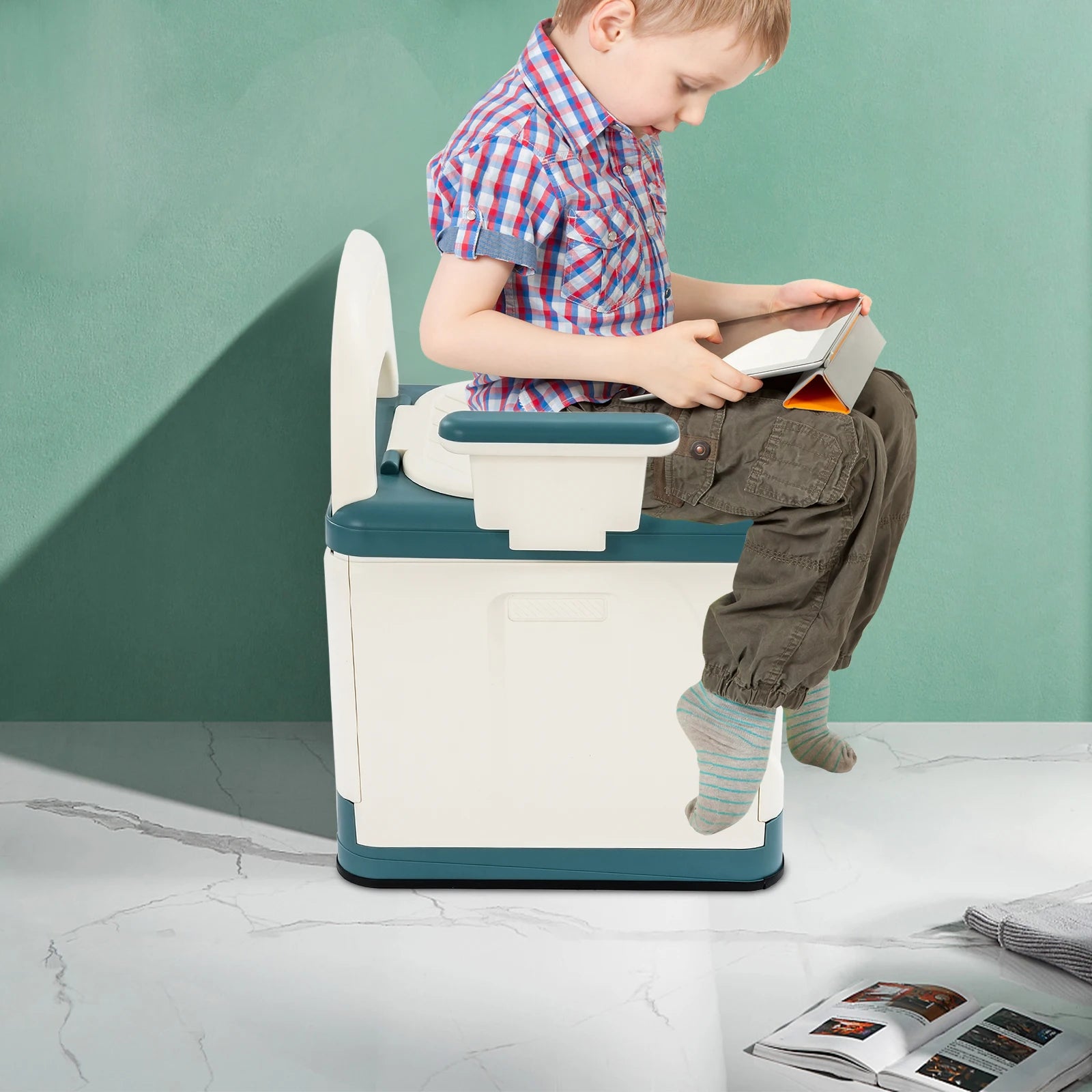 Toilette Portable | Chaise WC Adulte | Capacité 150 kg | 39,5 × 41 cm