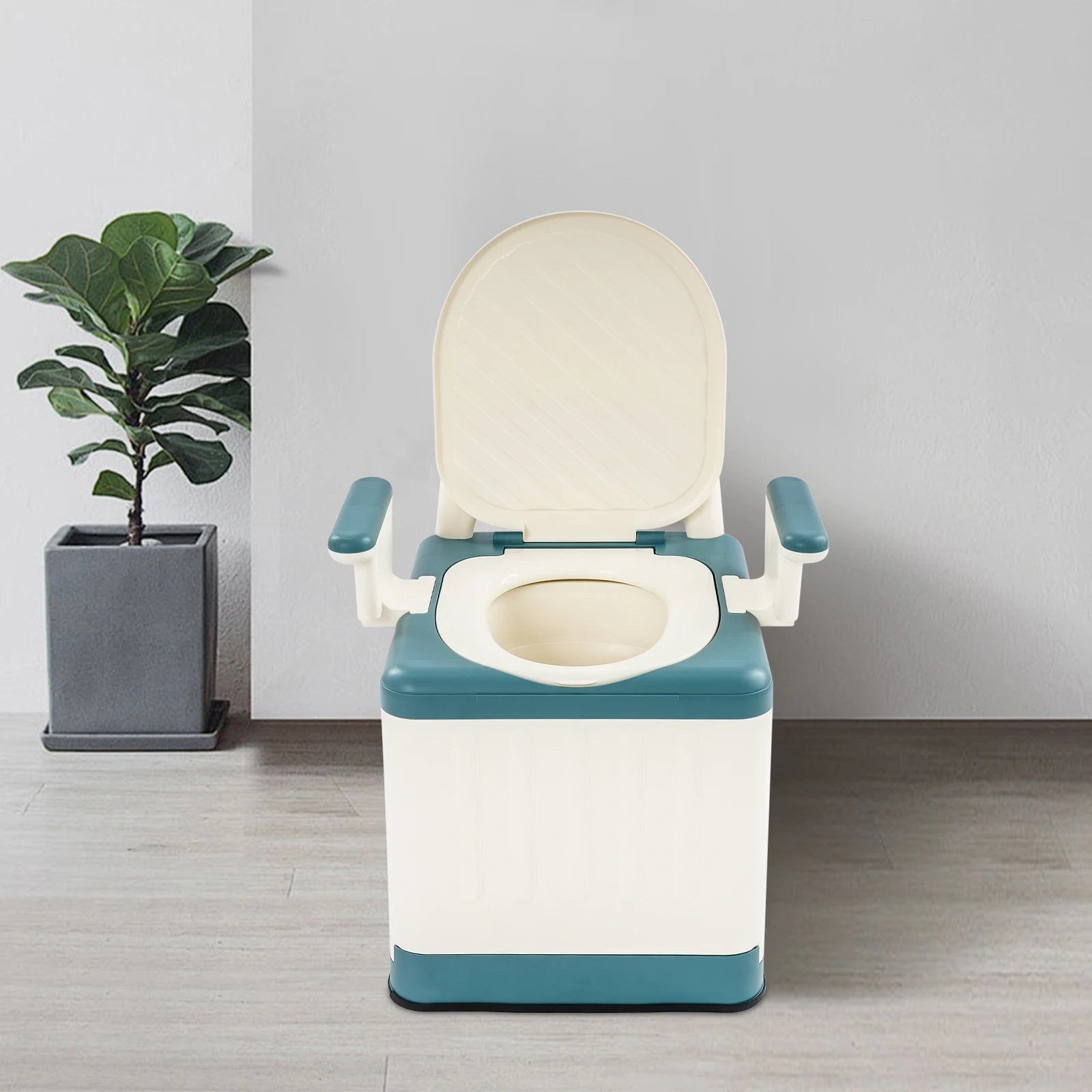 Toilette Portable | Chaise WC Adulte | Capacité 150 kg | 39,5 × 41 cm