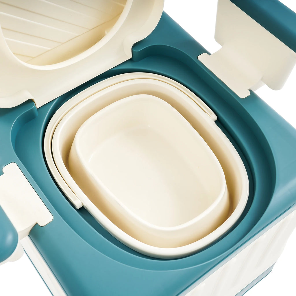 Toilette Portable | Chaise WC Adulte | Capacité 150 kg | 39,5 × 41 cm