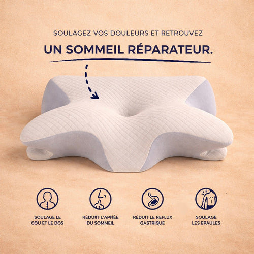Align™ Oreiller Cervical Anti-Ronflement & Apnée du Sommeil | Alignement et Respiration Optimisée