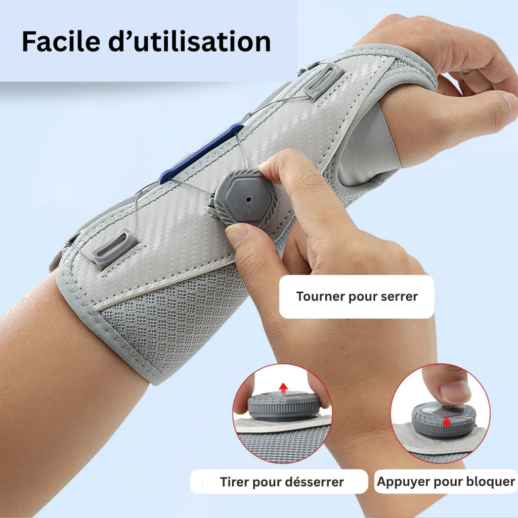 Attelle de Poignet - Réglable & Légère | Maintien Optimal du Poignet