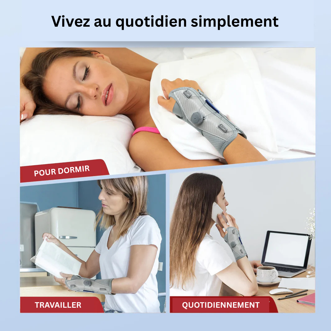 Attelle de Poignet - Réglable & Légère | Maintien Optimal du Poignet